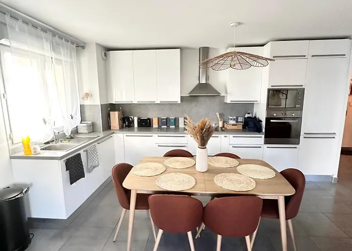 公寓 Le Mimosa Prestige - T3, 6p, Terrasse & Parking *